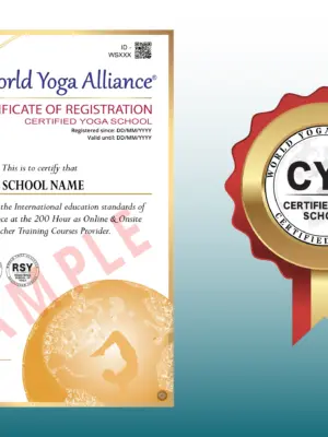 Certified Yoga School (CYS) World Yoga Alliance Certification