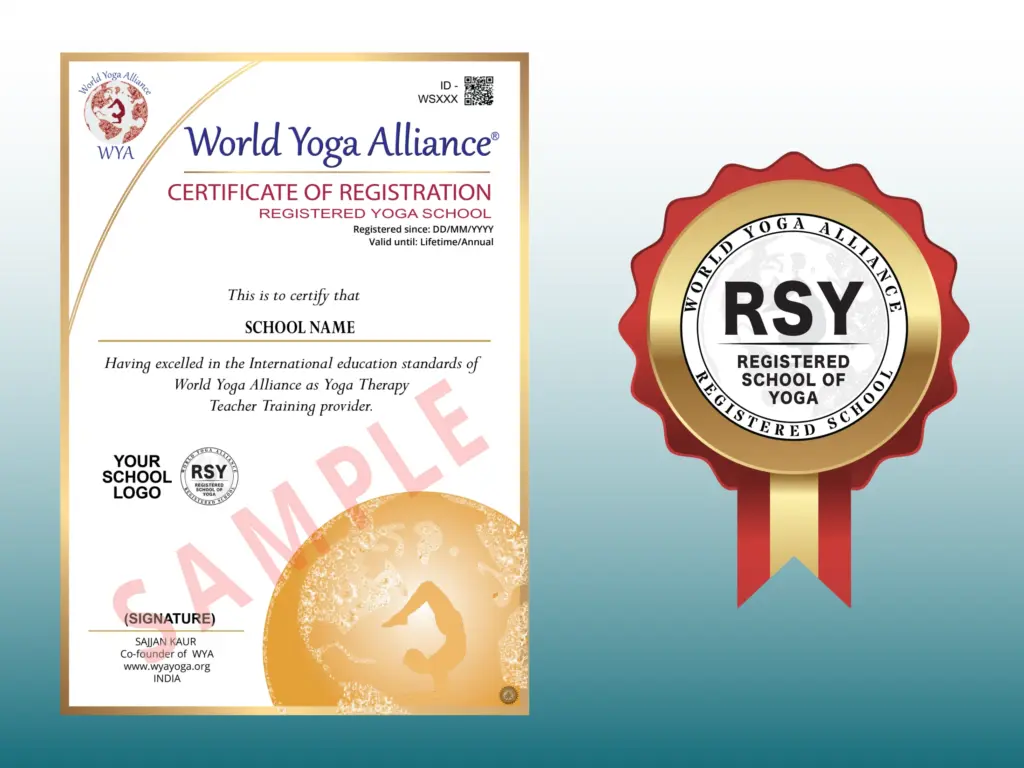 Registered Yoga School (RSY) World Yoga Alliance Certification