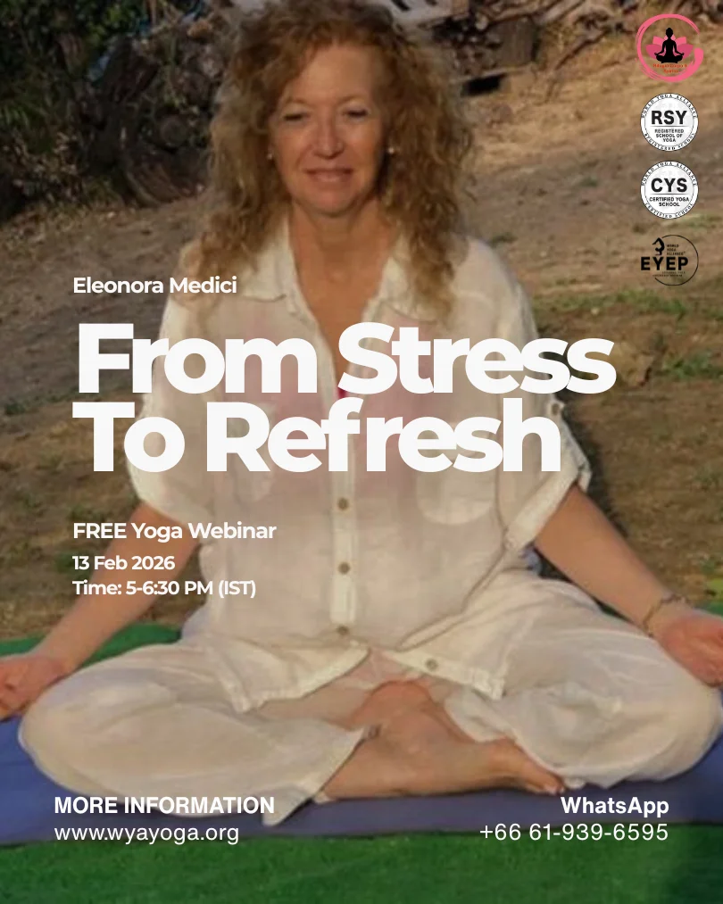 Yoga for stress management free workshop with guided breathing and relaxation practice
